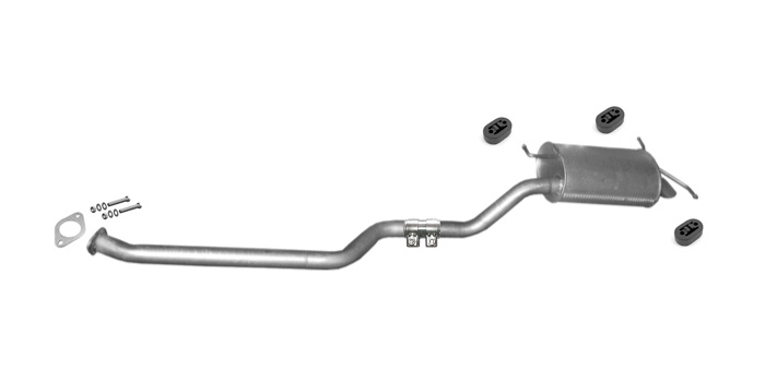 Endschalldämpfer für HYUNDAI SANTA FE I (SM) 2.0 CRDi Auspuff Endtopf