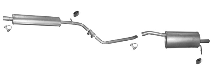 Auspuff DACIA DUSTER 1.6 16V 2WD ab 2010 Auspuffanlage