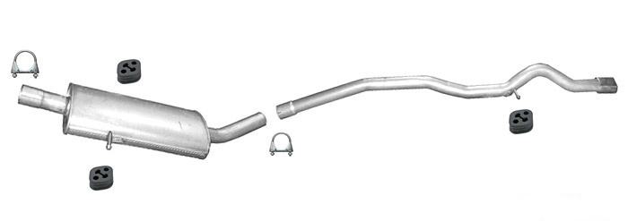 Auspuff MERCEDES A-KLASSE (W169) A160 A180 CDI Auspuffanlage