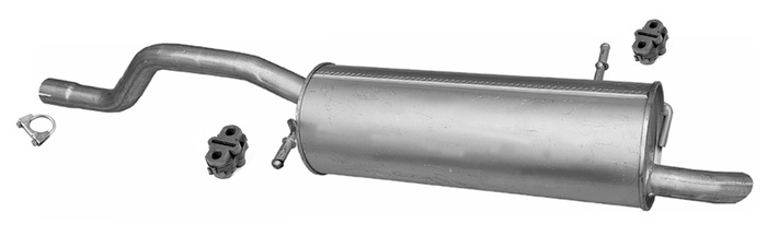 Endschalldämpfer für CITROEN BERLINGO II PEUGEOT PARTNER II 1.6 VTI 98 120 PS