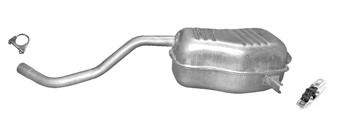 Endschalldämpfer für RENAULT CLIO III 1.2 1.4 / GRAND MODUS 1.2 Auspuff Endtopf