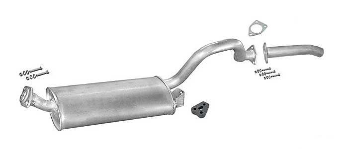 Auspuff MITSUBISHI PAJERO 2.5 TD 3.0 V6 4X4 SWB 3-Türen 90-95 Auspuffanlage