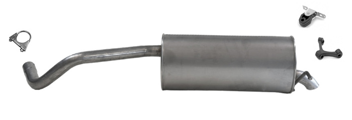 Endschalldämpfer für SEAT IBIZA IV SKODA FABIA III VW POLO V 1.0 TSi Auspuff