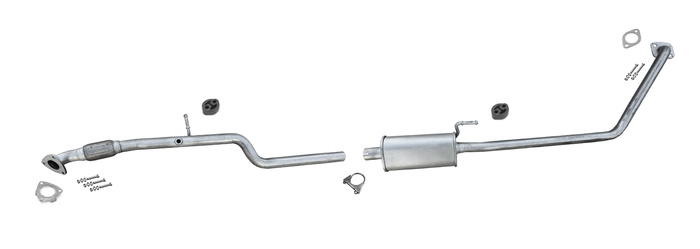 Mittelschalldämpfer für OPEL KARL 1.0 ab 2015 Auspuff