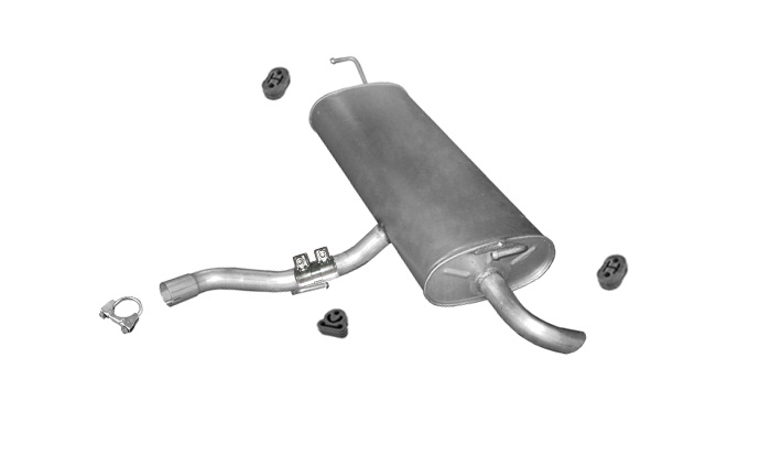 Endschalldämpfer für NISSAN QASHQAI (J10) 2.0 Auspuff Endtopf