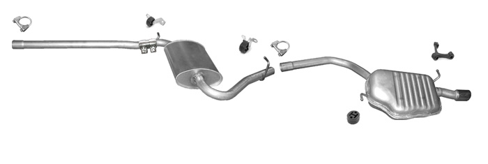 Auspuff für AUDI A4 (B6 B7) 1.6 Stufenheck / Kombi Avant Auspuffanlage