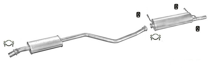 Auspuff CITROEN XSARA 1.4 1.6 1.8 Schrägheck Coupe 1997-1999 Auspuffanlage