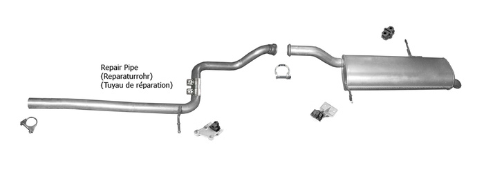 Auspuff für Citroen C4 Grand Picasso 1.8 2.0 16V 2006-2013