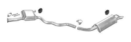 Auspuff für FORD SIERRA 2.0 SCHRÄGHECK, STUFENHECK und KOMBI Auspuffanlage