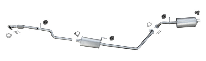 Auspuff + Rohr für OPEL KARL 1.0 Auspuffanlage