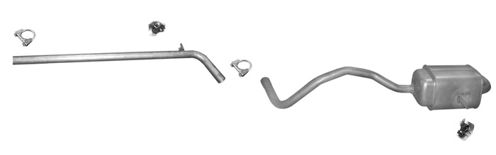 Auspuff für RENAULT SCENIC MEGANE III 1.5dCi 1.6dCi 1.9dCi Auspuffanlage