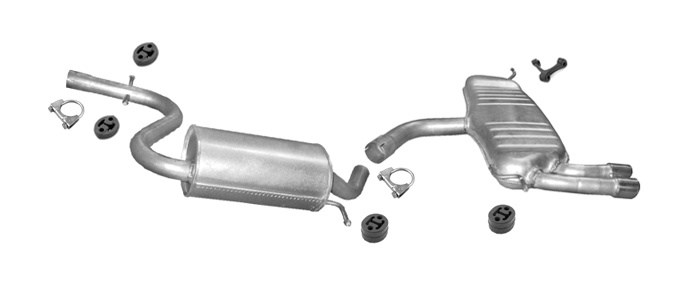 Auspuff für VW GOLF 6 VI und GOLF PLUS 1.4 TSI Auspuffanlage