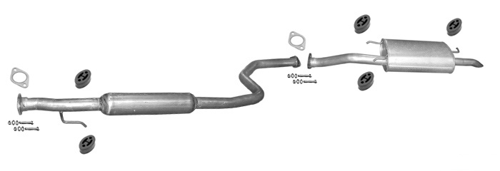 Auspuff ROVER 45 (RT) 1.4 1.6 Stufenheck Auspuffanlage