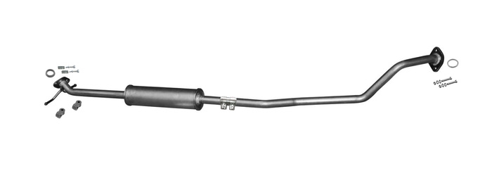 Mittelschalldämpfer für OPEL AGILA B / SUZUKI SPLASH 1.0 Ab 2008 Auspuff