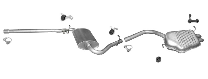 Auspuff AUDI A4 (B6) 1.9 TDI 116/130PS Stufenheck / Avant Auspuffanlage