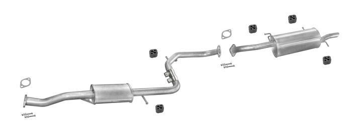 Auspuff KIA SEPHIA 1.5 1.6 Stufenheck Schrägheck 1993-1997 Auspuffanlagen
