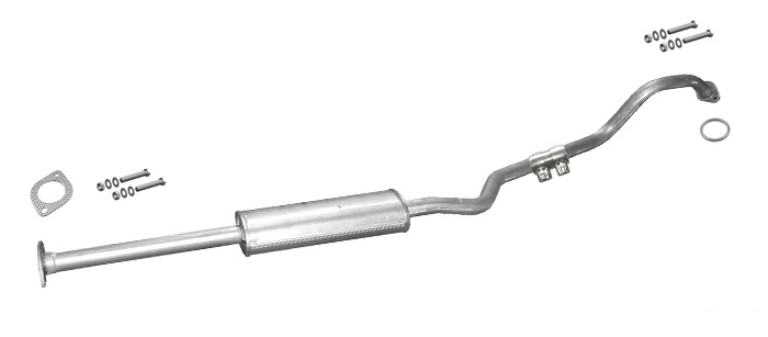 Mittelschalldämpfer NISSAN ALMERA 1.5 EURO 3 2000-2006 Auspuff