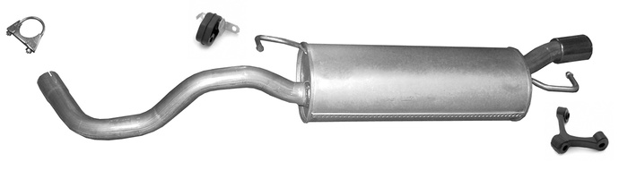 Endschalldämpfer für AUDI TT 1.8 T Coupe Cabrio Roadster Auspuff Endtopf