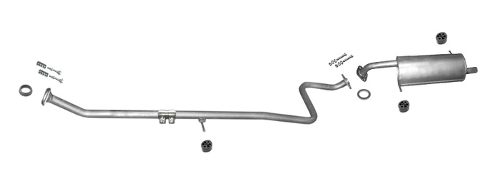 Auspuff für MAZDA 2 1.3 für Euro 4 ab 2007 Auspuffanlage