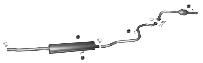 Auspuff für TOYOTA YARIS III (P13) 1.3 1.33 2011-2017 Auspuffanlage