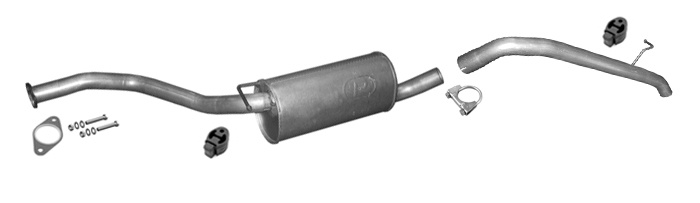 Auspuff für FORD TRANSIT & TOURNEO CONNECT 1.8 TDCI DI SWB ab 2006 mit DPF/FAP