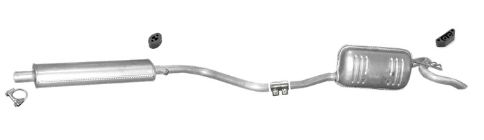 Auspuff FIAT PUNTO (176) 1.2 60/75PS Schrägheck Cabrio Auspuffanlage