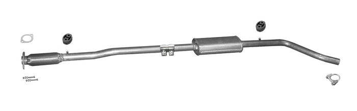 Mittelschalldämpfer für FIAT PUNTO II (188) 1.4 16V 95PS ab 09.2003 Auspuff