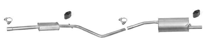 Auspuff für DACIA SANDERO I 1.2 2008-2013 Auspuffanlage