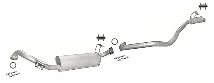 Auspuff TOYOTA LAND CRUISER (J8) 4.2 TD Auspuffanlage