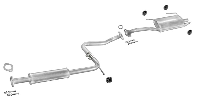 Auspuff NISSAN SUNNY (N14) 1.4 1.6 Schrägheck 3-Türen mit Kat Auspuffanlage