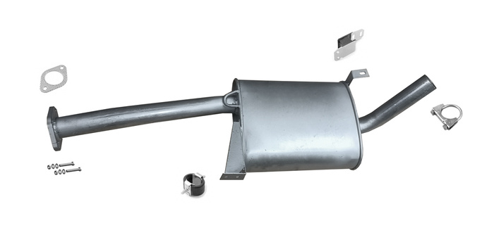 Mittelschalldämpfer für NISSAN TERRANO II 2.7 TDi 4WD SWB ab 10.1999 Auspuff