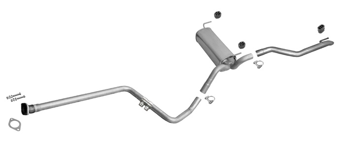 Auspuff mit Rohr Mitte für CHEVROLET CRUZE (J308) 1.4 140PS Kombi