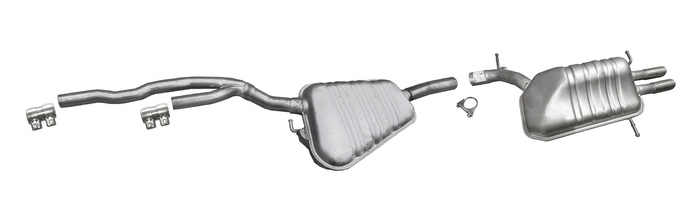 Auspuff für AUDI A4 B5 2.8 2.6 2.4 nür für Quattro 1995-2001 Auspuffanlage