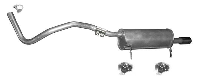 Endschalldämpfer für RENAULT FLUENCE 1.6 110PS Auspuff Endtopf