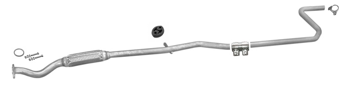 Rohr Mitte für Ford Ka I 1.3 50/60PS 2000-2002 Auspuff