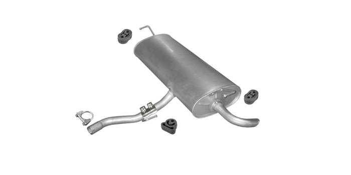 Endschalldämpfer für NISSAN QASHQAI (J10) 1.6 Auspuff Endtopf