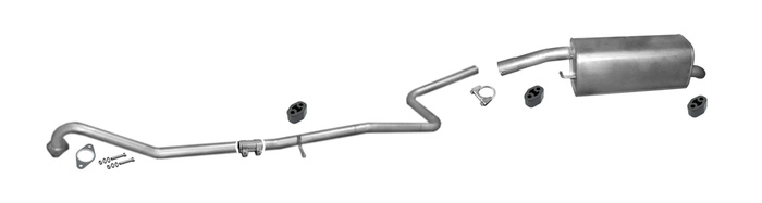 Auspuff für FORD FIESTA MK5 1.6 TDCI 90PS Schrägheck / Van 06-09 Auspuffanlage