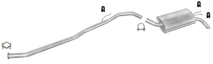 Auspuff RENAULT TWINGO I 1.2 8V Auspuffanlage