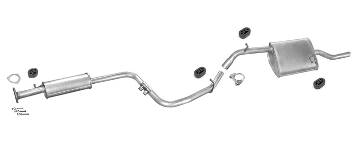 Auspuff DAEWOO NUBIRA 1.6 16V 106PS Kombi 1997-1999 Auspuffanlage