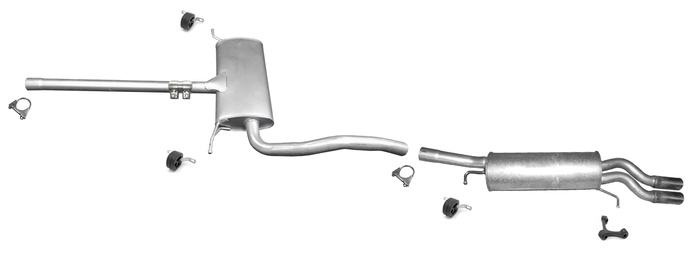 Auspuff für AUDI A6 (C5) 1.8 T 20V 05.2001-2005 Auspuffanlage