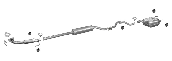 Auspuff für OPEL VECTRA C 2.2 16V +Rohr bis 11.2003 Auspuffanlage