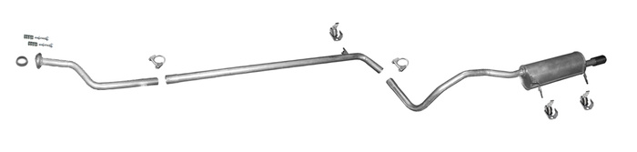 Auspuff für RENAULT FLUENCE 1.5 dCi 86/106PS +Rohr Vorne Auspuffanlage