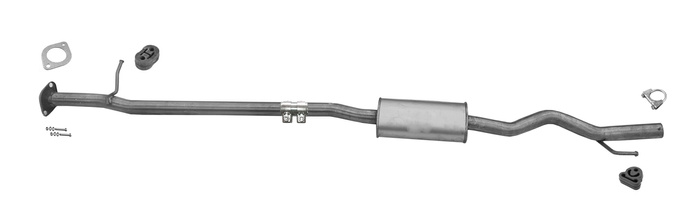 Mittelschalldämpfer NISSAN X-TRAIL II (T31) 2.5 169PS 4X4 06.2007-2009 Auspuff