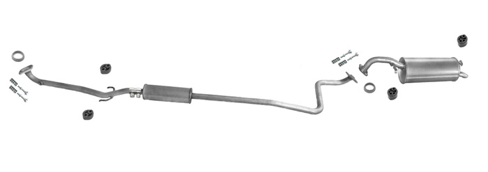 Auspuff für TOYOTA YARIS (P1) 1.0 65PS Auspuffanlage