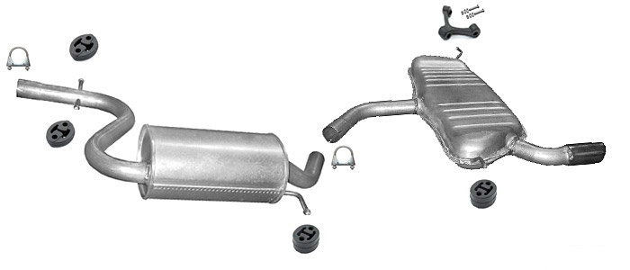 Auspuff AUDI A3 Sportback 1.6 FSI 5-Türen Auspuffanlage