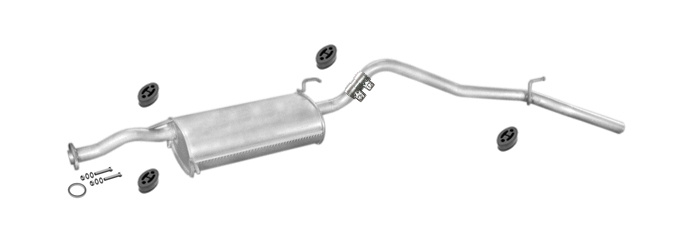 Auspuff DAIHATSU FEROZA 1.6 4X4 HARD & SOFT TOP 95PS 1993-1998 Auspuffanlage