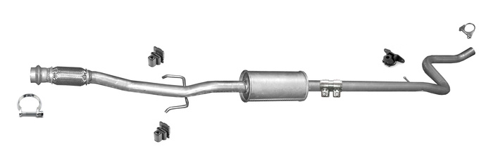 Mittelschalldämpfer für DS CITROEN DS3 1.6 THP Auspuff