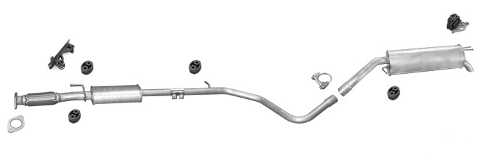 Auspuff FIAT BRAVO (182) / STILO Schrägheck 1.4 16V 2003-2007 Auspuffanlage