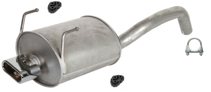 Endschalldämpfer für FIAT 500 C PANDA 1.3 D Multijet FORD KA Auspuff Endtopf