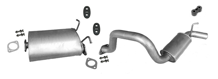 Auspuff für SSANGYONG KORANDO (KJ) und MUSO (FJ) 2.0 2.3 Auspuffanlage